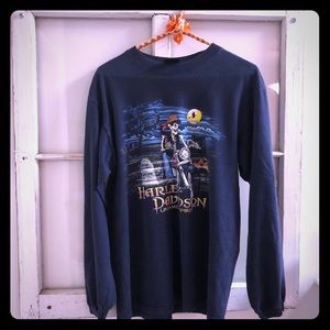 ~VINTAGE harley davidson crew neck long sleeve~